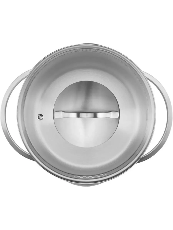 Кастрюля 6 л со стеклянной крышкой 24 см Solid-24С, индукция