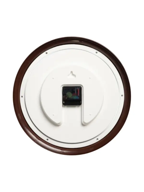 Часы настенные, интерьерные &laquo;Рубин&raquo;, бесшумные, d=35 см, коричневые