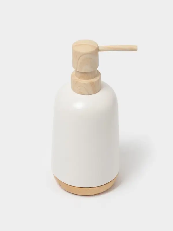 Аксессуары для ванной &laquo;Эко&raquo;, 4 предмета, мыльница, дозатор для мыла, 2 стакана, белые