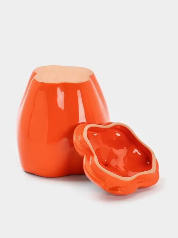 Горшок для запекания Борисовская керамика «Перец» 0.65 л, оранжевый