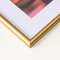 Фоторамка для фото 30х40 см, с паспарту 21х30 см, Vivo, золото