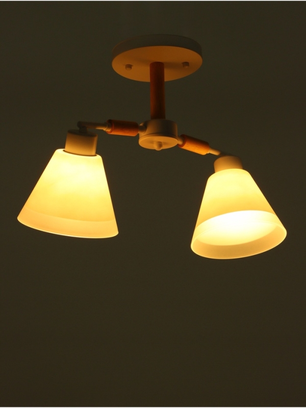 Люстра Люстра "Вудли" 2хЕ27 40Вт белый 45х16х29 см