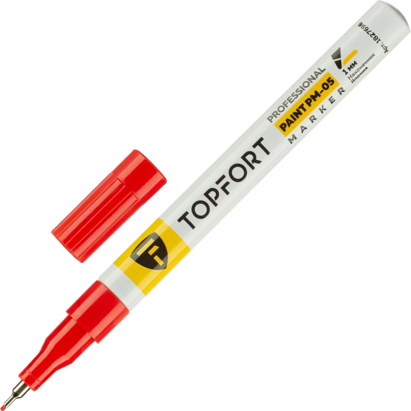 Маркер лаковый Topfort Paint 1 мм красный