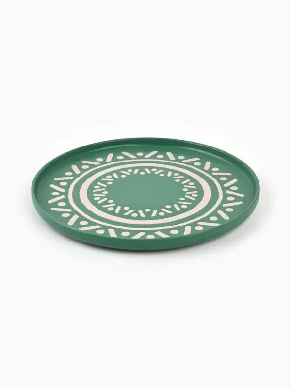 Блюдо керамическое &laquo;Орнамент&raquo;, d=27.3 см, ручная работа