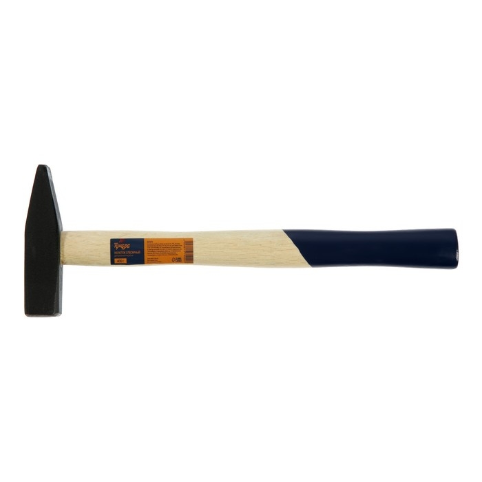 Молоток слесарный ТУНДРА, квадратный боек, деревянная рукоятка, 400 г Молоток слесарный ТУНДРА, квадратный боек, деревянная рукоятка, 400 г