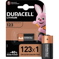 Батарейка DURACELL&nbsp;CR123 литий для фотоапп. бл/1шт