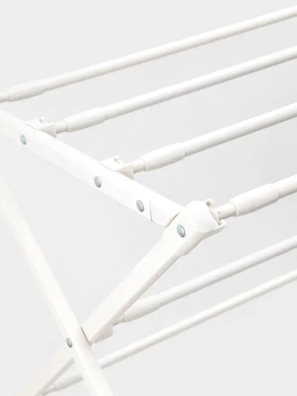 Сушилка для белья напольная LaDо́m, складная, раздвижная, металл, белая