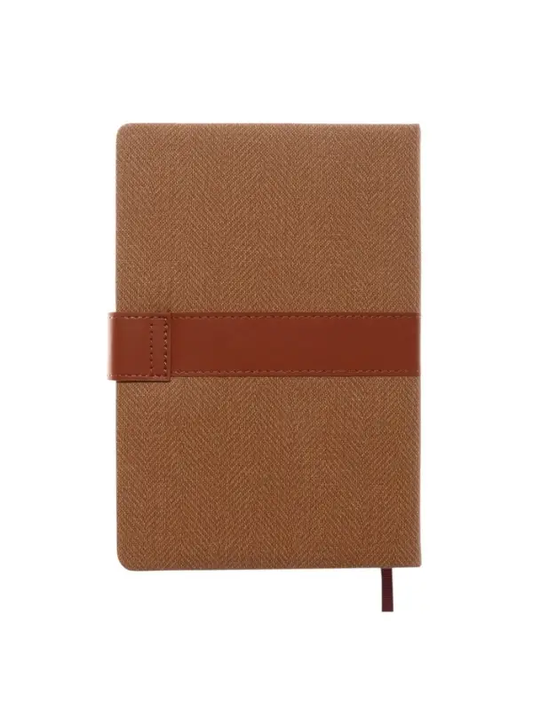 Ежедневник недатированный формат А5, с хлястиком, 128л, линия, пвх, Коричневый Ежедневник недатированный формат А5, с хлястиком, 128л, линия, пвх, Коричневый