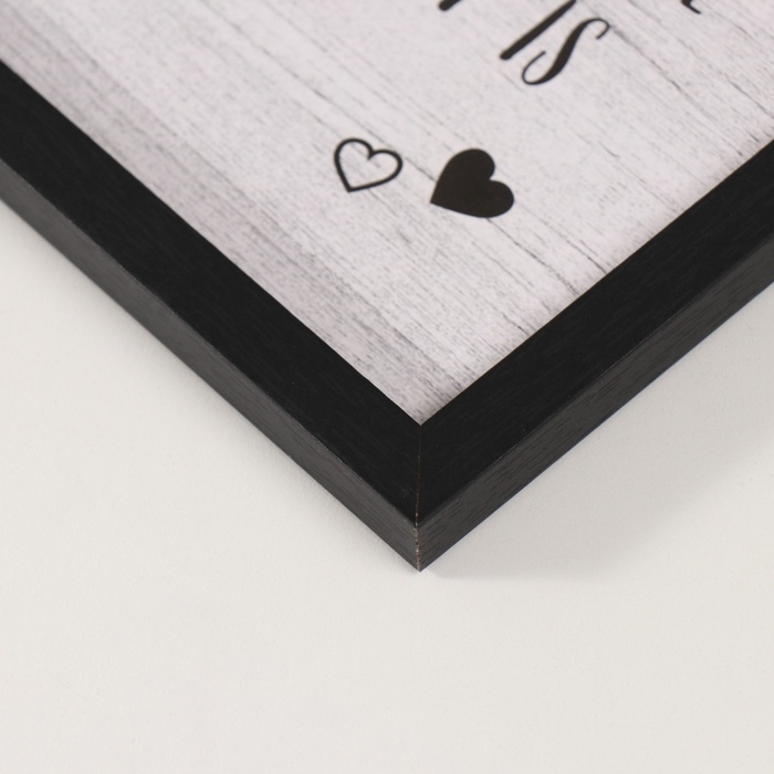 Фоторамка дерево, металл с прищепками 10х15 см  Фоторамка дерево, металл с прищепками 10х15 см "Дом" черная 28,5х24х1,3 см