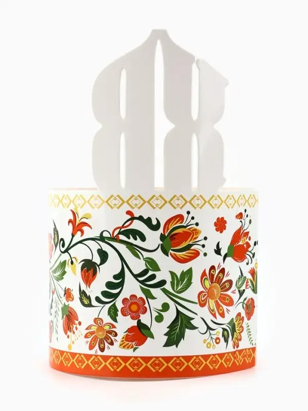 Форма ободок для кулича «ХВ», на Пасху, 41.6×18.7 см