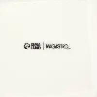 Сахарница Magistro &laquo;Бланш&raquo;, 340 мл, фарфор, белая