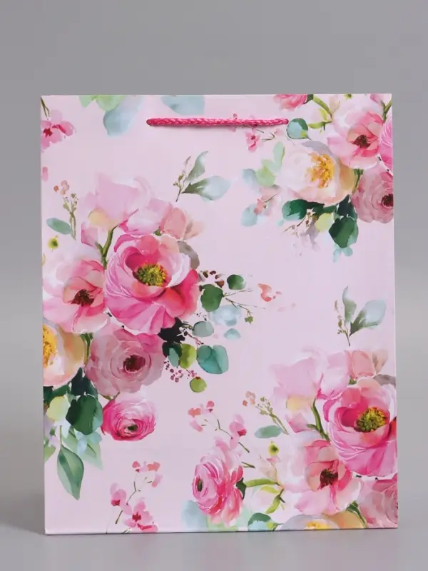 Пакет подарочный ламинированный "Комплимент" 26 х 12 х 32 см