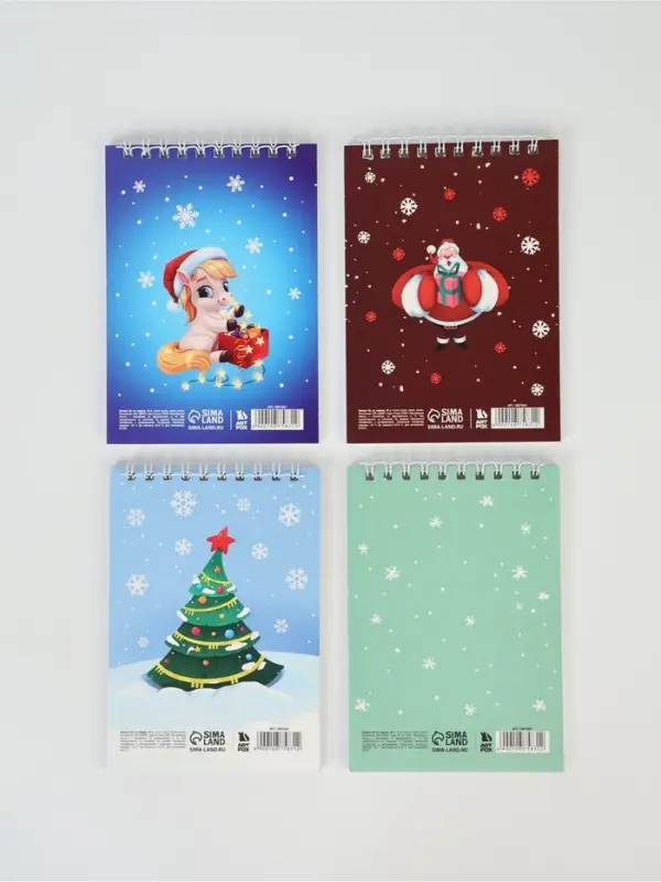 Блокнот А6 «Волшебного праздника», 40 л мягкая обложка, на гребне МИКС Блокнот А6 «Волшебного праздника», 40 л мягкая обложка, на гребне МИКС