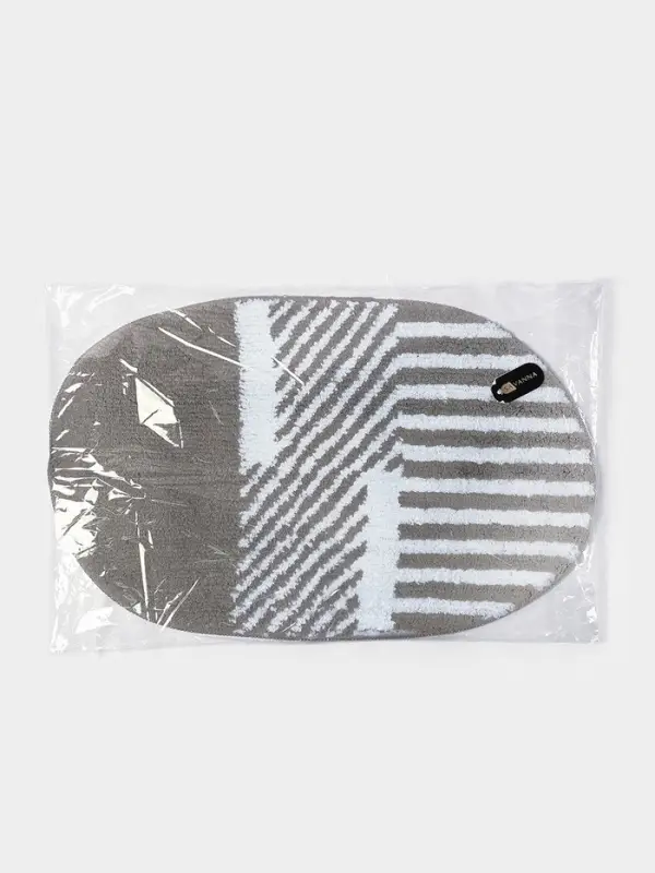 Коврик для ванной SAVANNA &laquo;Монпелье&raquo;, 50&times;80 см, бело-серый