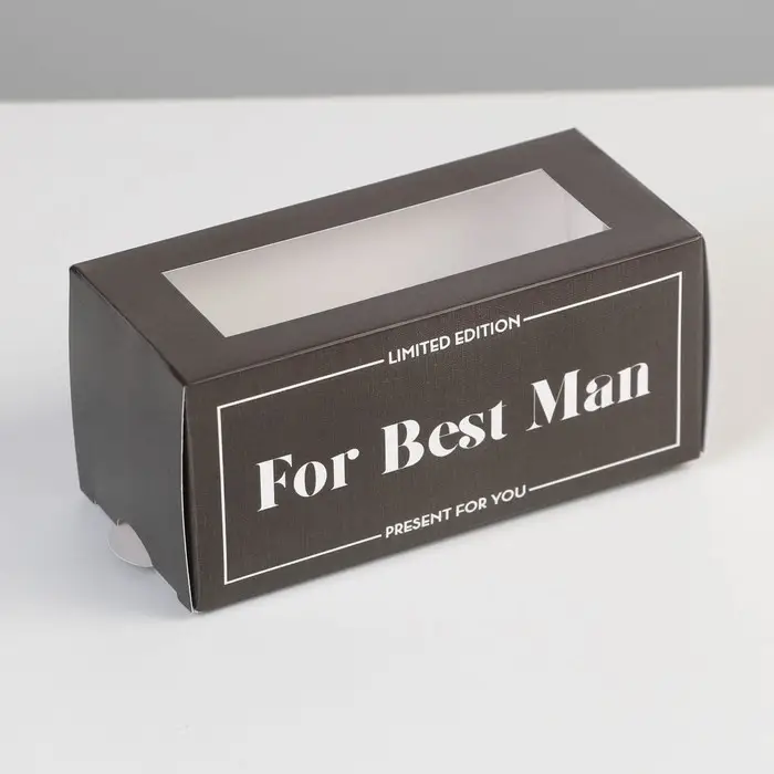 Коробка для макарун, кондитерская упаковка «For best man»,12 х 5.5 х 5.5 см Коробка для макарун, кондитерская упаковка «For best man»,12 х 5.5 х 5.5 см