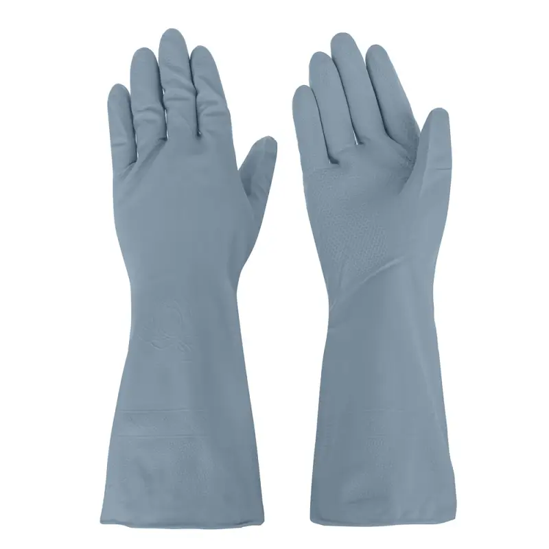 Перчатки прочные тм VETTA, размер L, ПВХ, серый цвет