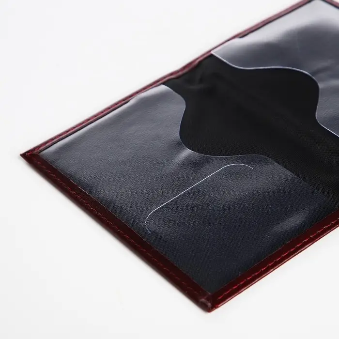 Обложка для паспорта, цвет бордовый