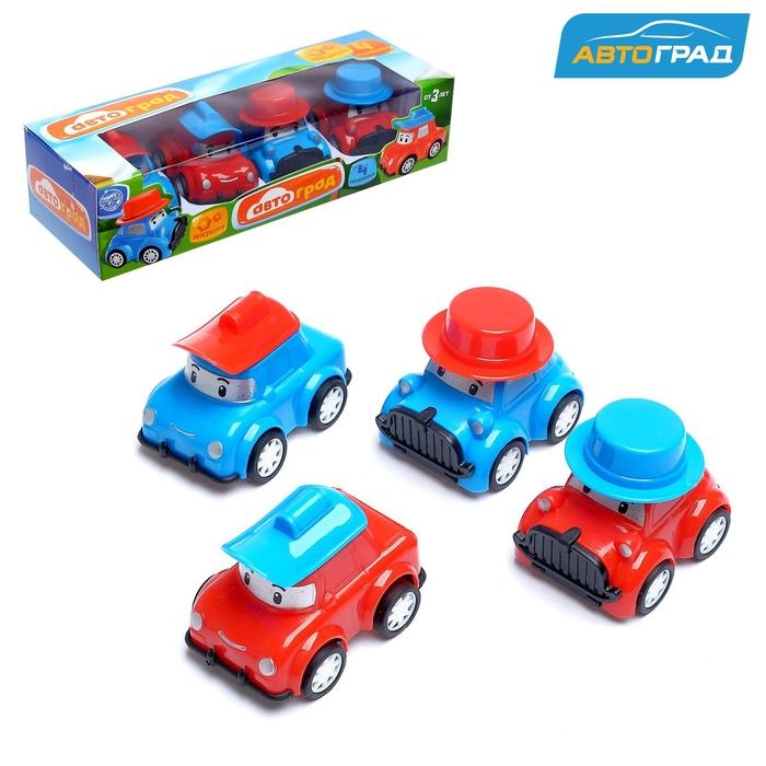 Набор инерционных машин «Джимми», 4 машинки Набор инерционных машин «Джимми», 4 машинки