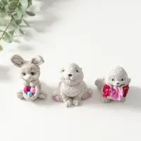 Набор фигурок 3 шт. &laquo;Весёлые кролики&raquo;, 6&times;5 см