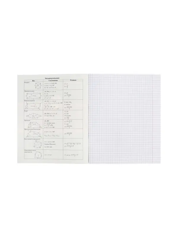 Тетрадь 48 листов в клетку «Гармония» ГЕОМЕТРИЯ, обложка мелованный картон, выборочный лак, с интерактивным справочником, блок офсет Тетрадь 48 листов в клетку «Гармония» ГЕОМЕТРИЯ, обложка мелованный картон, выборочный лак, с интерактивным справочником, блок офсет