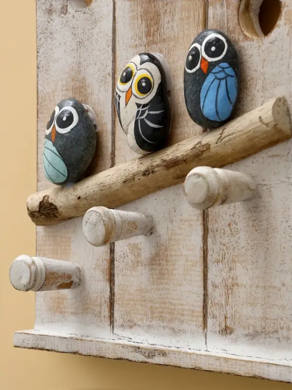 Вешалка Вешалка "Скворечник с воробьями" дерево Албезия 20х5х35 см