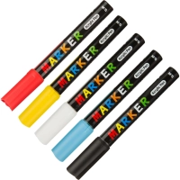 Набор акриловых маркеров M&G, круглый наконечник,2 мм,&nbsp; 5 цветов в наборе