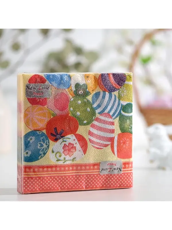 Салфетки бумажные &laquo;Пасхальные яйца&raquo;, 2 слоя, 33&times;33 см, 20 шт.