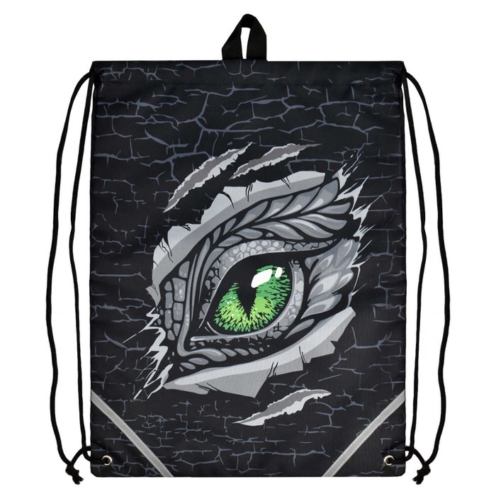 Мешок для обуви 480 х 360 мм, Феникс, сублимация, светоотражающая полоса, "Глаз дракона"