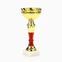 Кубок 152, наградная фигура, золото, подставка камень, 18.5&times;8&times;6 см