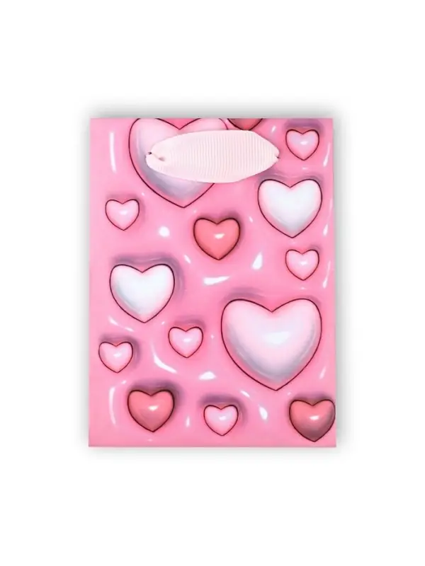 Пакет ламинированный &laquo;Сердца&raquo;, 9&times;12&times;6.5 см