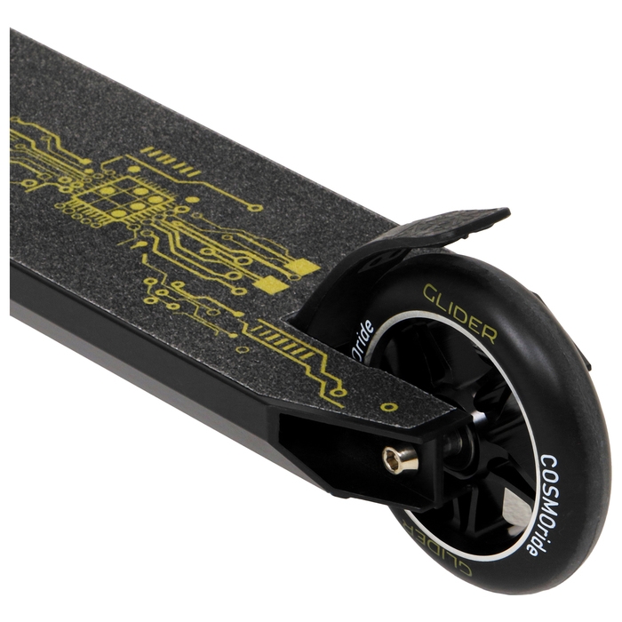 Самокат трюковой COSMORIDE GLIDER CG2021, колёса PU 100 мм, ABEC 7, цвет жёлтый Самокат трюковой COSMORIDE GLIDER CG2021, колёса PU 100 мм, ABEC 7, цвет жёлтый