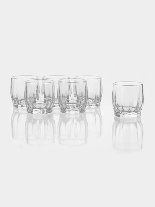 Набор стаканов Paşabah&ccedil;e Dance, 230 мл, 6 шт., стекло. прозрачный