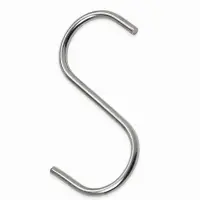 Крючок S-образный, d=2 мм, L=5.4 см, цвет хром