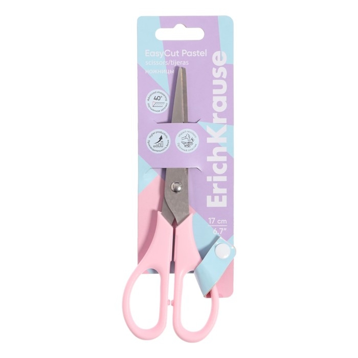Ножницы 17 см ErichKrause EasyCut Ножницы 17 см ErichKrause EasyCut "Pastel" микс