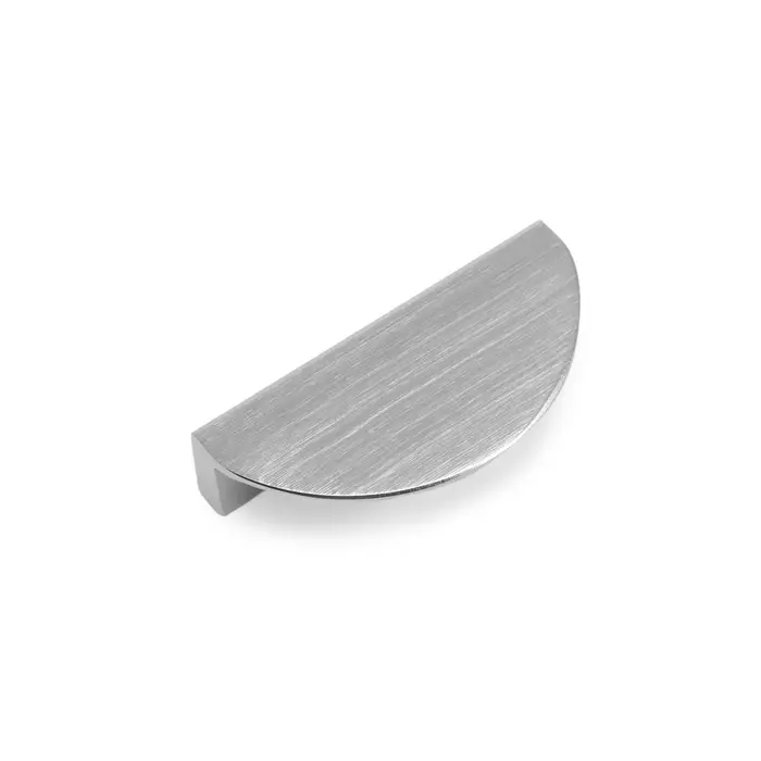 Ручка-скоба мебельная CAPPIO H002SS полукруглая, алюминий, L=75 мм, м/о 59 мм, сатиновый никель