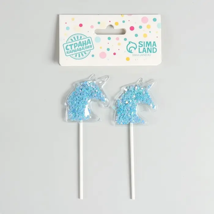 Топпер для торта «Единорог», 2 шт. Топпер для торта «Единорог», 2 шт.
