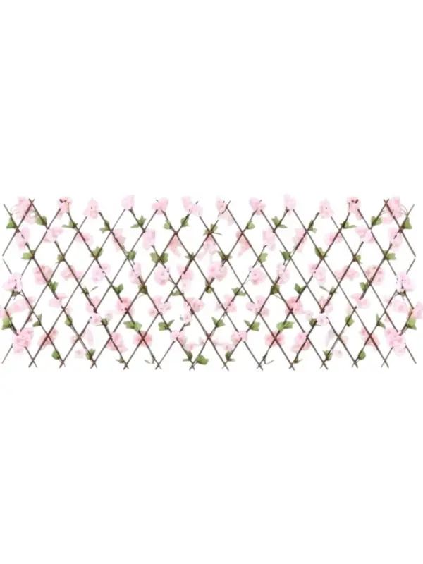 Ограждение декоративное &laquo;Розовые цветы&raquo;, 120&times;40 см, Greengo