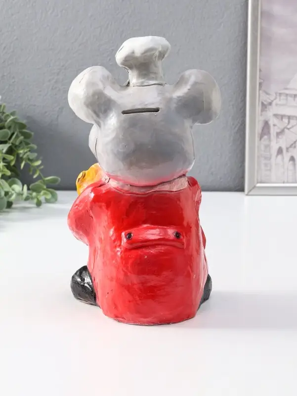 Копилка "Мышка повар" 27 см