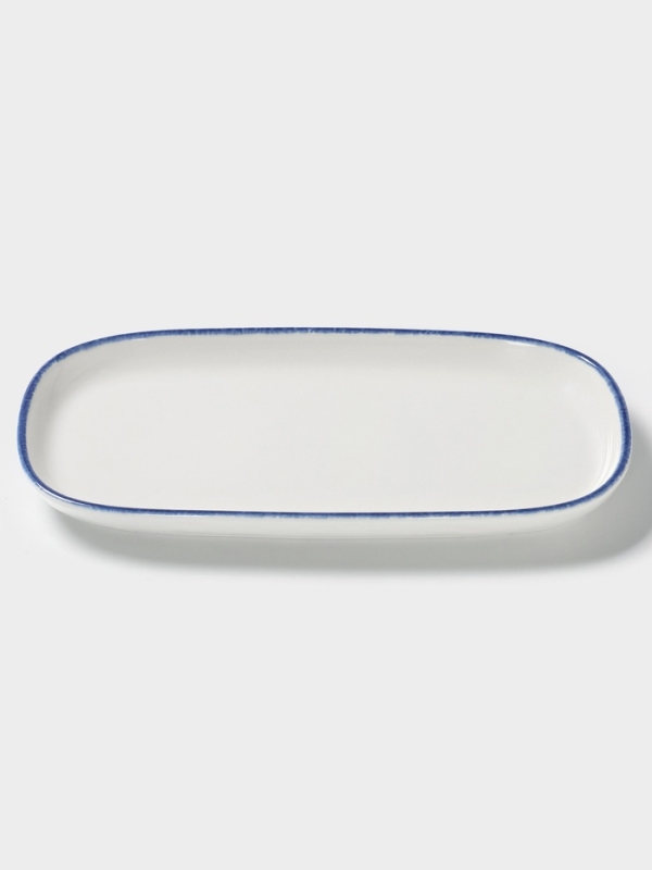 Блюдо овальное Блюдо овальное "Blue Lagoon" Magistro 30см, цвет белый, синий