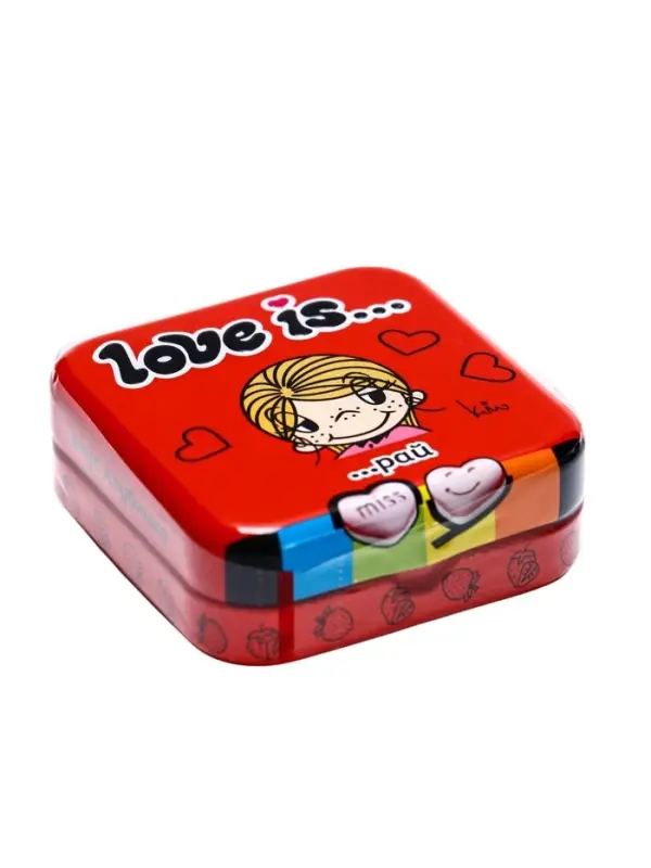 Конфеты освежающие Love is, в форме сердца, со вкусом клубники, 20 г