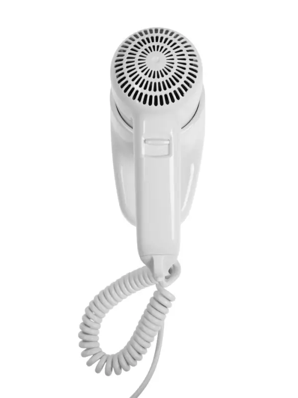 Фен LGE-006, 1600 Вт, настенный, 2 скорости, крепление, белый