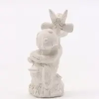 Фигурка декоративная &laquo;Козел с мухомором&raquo;, неокрашенная, 6&times;4&times;3 см, белая