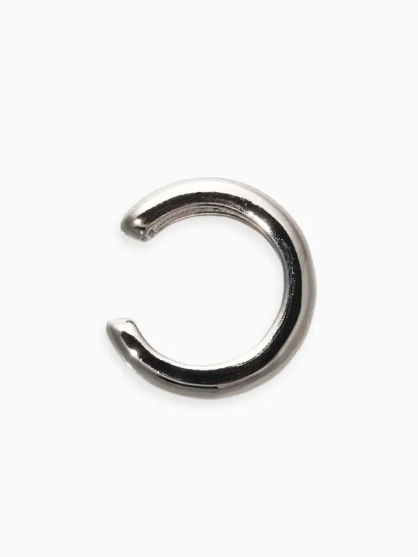 Серьга кафф &laquo;Роспись&raquo;, цвет серебро