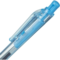 Ручка шариковая автомат., 0,35мм,синяя,голуб.корп