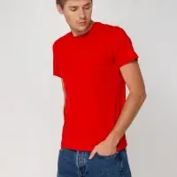 Футболка мужская T-bolka Stretch, красная, размер S