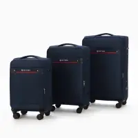 Чемодан на колёсах TEXTURA, кодовый замок, с увеличением, 42&times;26&times;68 см, 24", синий