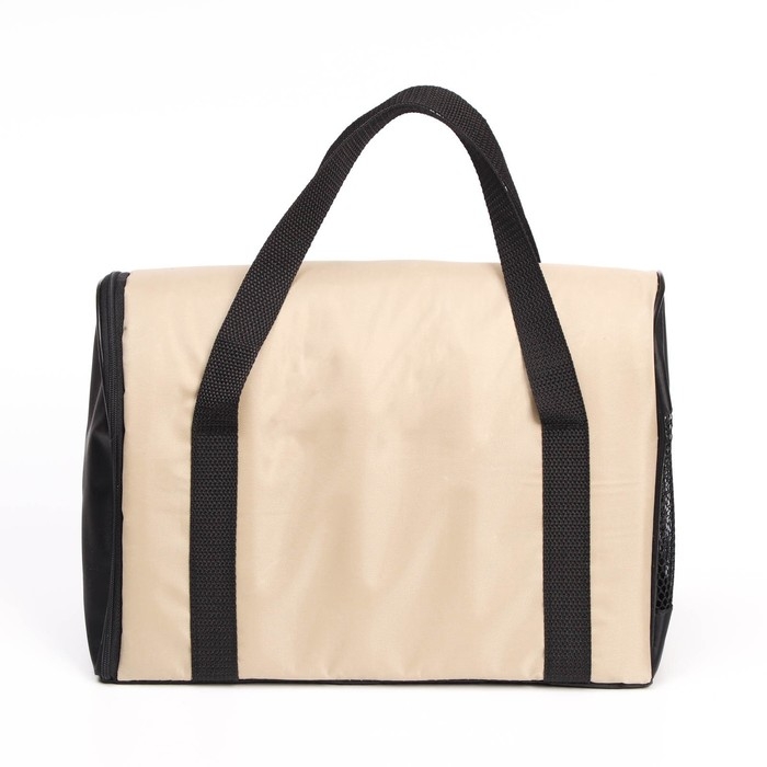 Сумка - переноска для животных  Сумка - переноска для животных "Туннель", нейлон, 33 х 19 х 23 см, бежевый