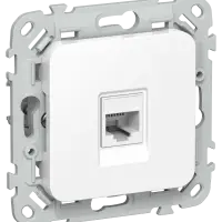 FLITE Розетка компьютерная RJ45 категория 5Е UTP РК5е-1-0-ФлБ белый IEK