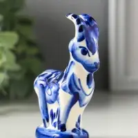 Фигурка фарфор &laquo;Козёл Гор&raquo;, 9 см, гжель