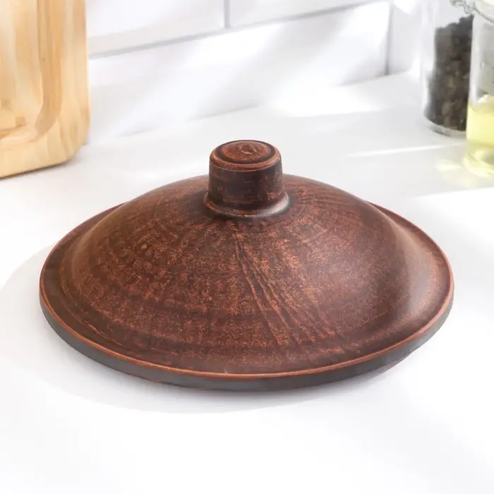 Кокотница &laquo;Классика&raquo;, 700 мл, 14&times;15 см, красная глина